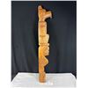 Image 1 : 30" Tall West Coast Native Carving Signed and Dated 1988