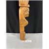 Image 3 : 30" Tall West Coast Native Carving Signed and Dated 1988
