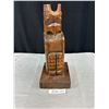 Image 1 : 14" Tall West Coast Native Carved Eagle Signed on Back