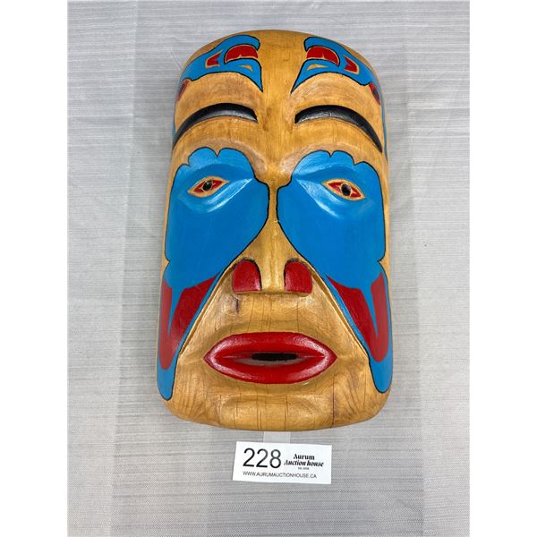 Vintage West Coast Native 11" Tall 7.5" Wide Nicely Carved and Painted Native Mask
