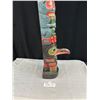 Image 5 : Very Old 33" Tall West Coast Native Totem Pole With Nice Colours and Detail Very Nice