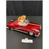Image 1 : Vintage 1960's Battery Operated Tin Toy Red Convertible Photoing