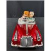 Image 2 : Vintage 1960's Battery Operated Tin Toy Red Convertible Photoing