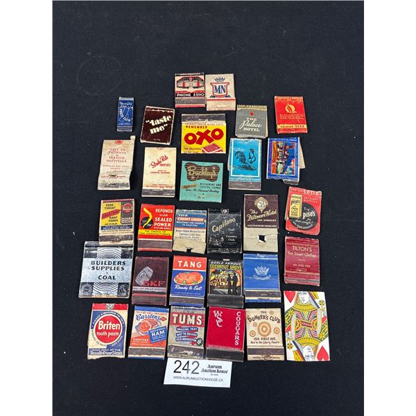 30+ Vintage Advertsing Matchbooks