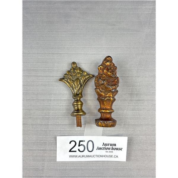 2 1920's-30's Lamp Finials/Toppers