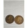 Image 3 : 4 Antique British (Large) Copper Pennies