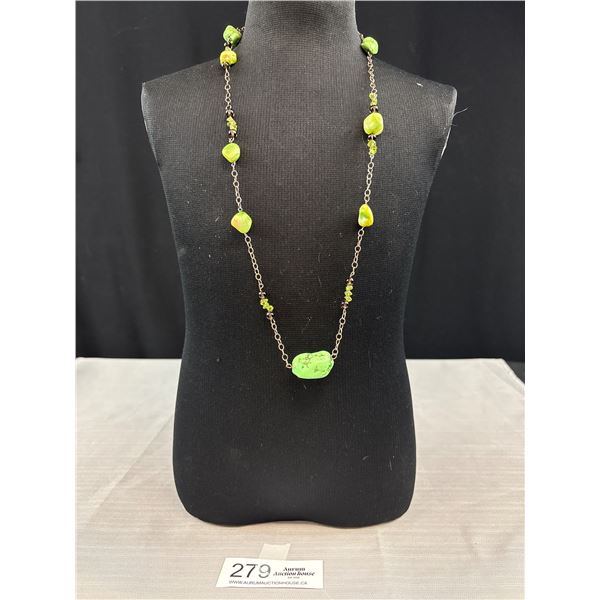 Silver w/ Turquoise Stones Necklace