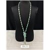 Image 1 : Heavy Glass + Crystal Beads Necklace