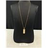 Image 1 : Signed Guess Gold Plated Pendant w/ Chain Necklace