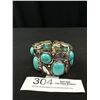 Image 2 : Silver Plated Turquoise Stretch Bracelet