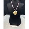 Image 1 : Mother of Pearl w/ Pearls + Natural Stones Pendant Necklace