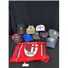 Image 1 : Large Lot of Collector Ball Caps and AC Milan Flag