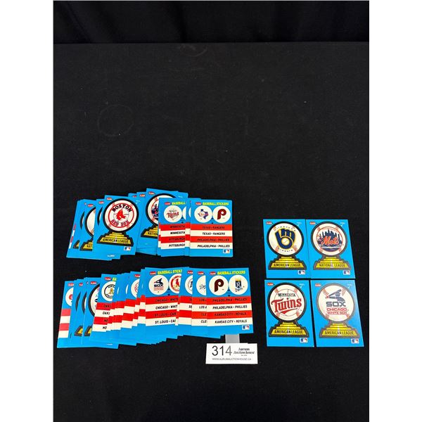 Lot of Fleer Baseball Stickers