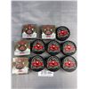 Image 4 : Lot of 11 Team of the Century Hockey Pucks w/ Player Photos on Top 1972 Team Canada