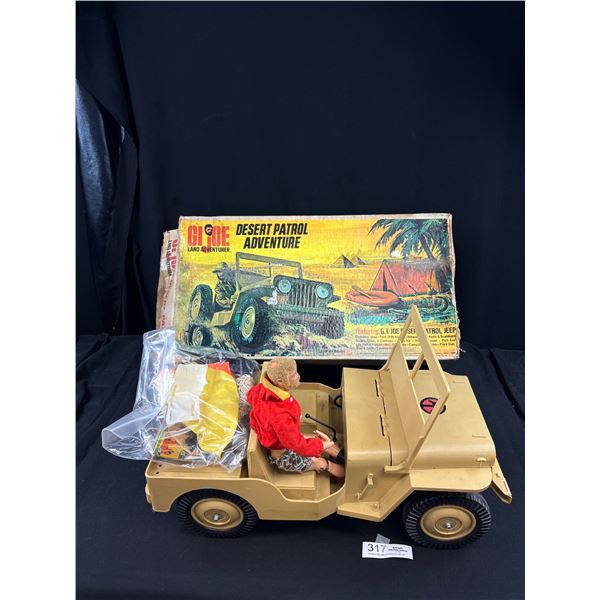 Vintage Hasbro GI Joe Desert Patrol Adventure Jeep w/ Original Box