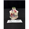 Image 1 : Vintage Signed Handpainted Snuff Bottle w/ Jade Top