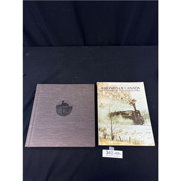1972 Hardcover 'The Great Railwa'y by Pierre Berton & 'Railways of Canada' by Mika