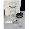 Image 2 : MCM Barware - Glass and Chrome Mixer Blender w/ Original Box