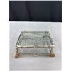 Image 4 : Vintage Handcrafted Glass Box w/ Vintage Brooches
