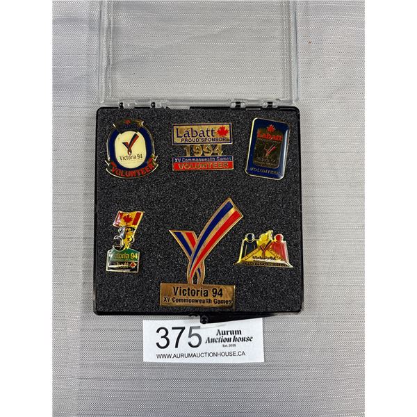 1994 Labatts Common Wealth Volunteer Pin Set