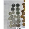 Image 2 : Lot of Old Canadian Pennies Nickles and 50 Cent Coins