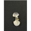 Image 3 : Antique Silver Clam Shell Pendant Marked Italy C.1920