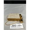 Image 1 : C.1950 Lucite Confetti Gold Vanity Purse