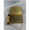 Image 3 : C.1950 Lucite Confetti Gold Vanity Purse
