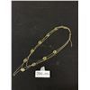 Image 4 : Vintage Gold and Green Enamel Link Necklace