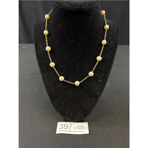 C.1940 Unsigned Haskell Bonoque Pearl Necklace Fabulous!