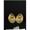 Image 2 : Signed Whiting Davis Gold Earrings C.1980
