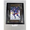 Image 1 : Rare Framed Upper Deck Collectible Wayne Gretsky Gold Sign Dedication 8" x 10"