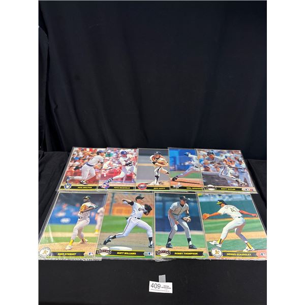 Lot of 9 MLB 1990 8" x 10" Sealed Action Photos New Old Stock