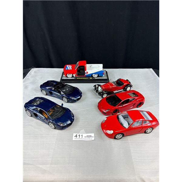 Lot of 6 1/24th Scale Diecast Cars