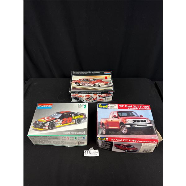 3 Models in Original Boxes, Open but Looks Complete