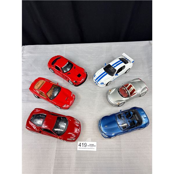 Lot of 6 1/24th Scale Diecast Cars