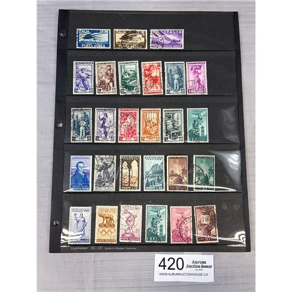 Stamps - Italy - Selection of Fine Cancelled Issues