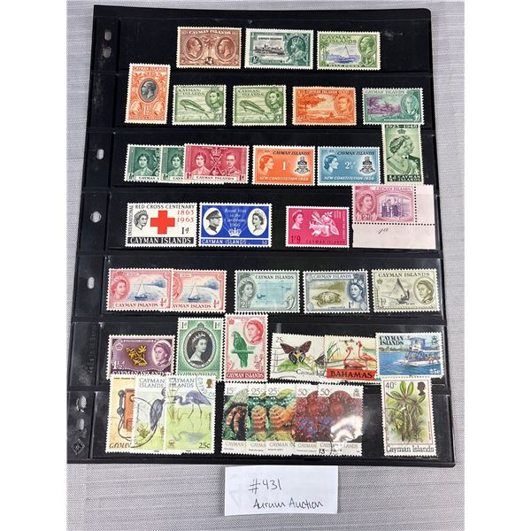 Stamps - Cayman ISL (British Colony) Mint and Used