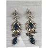 Image 2 : Pair of Vintage Rhinestones Earrings