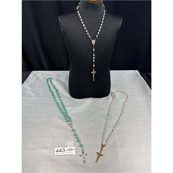 3 Vintage Rosaries