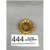Image 1 : Vintage Gold Plated Sun Brooch