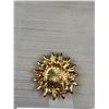 Image 2 : Vintage Gold Plated Sun Brooch