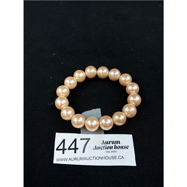 Large Pearls Stretch Bracelet