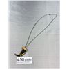 Image 3 : Vintage Claw Pendant w/ Chain Necklace
