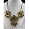 Image 3 : Vintage Gold Plated w/ Rhinestones Necklace