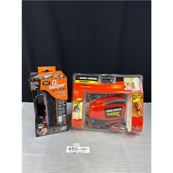 Brand New Black and Decker Auto Tape and Q Swiper Easy Clean Brushes Still Sealed in Packages