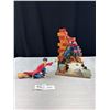 Image 1 : Spiderman and Harry Potter Action Figures on Stand