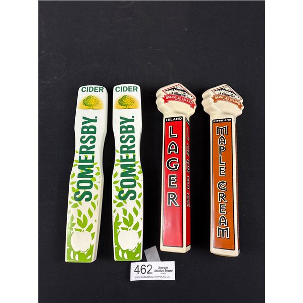 Lot of 4 Beer Taps Granville Island Summers Bee Etc