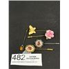 Image 1 : Very Lovely C.1970s Stick Pin Collectible Assorted