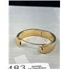 Image 3 : Very Classy Gold Cuff and Enamel Cuff Bangle C.1970s Vintage Quality